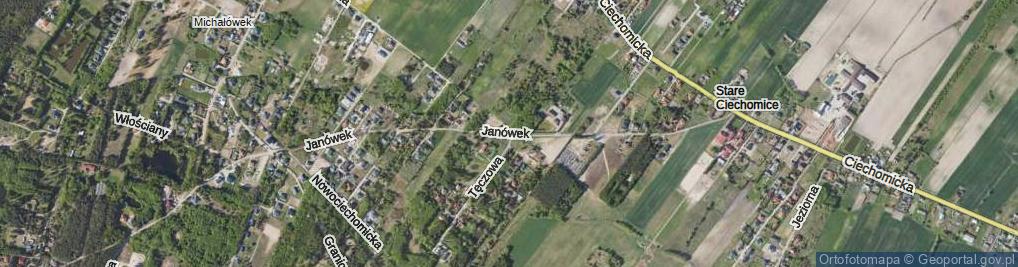 Zdjęcie satelitarne Janówek ul.