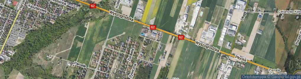 Zdjęcie satelitarne Jaskółcza ul.