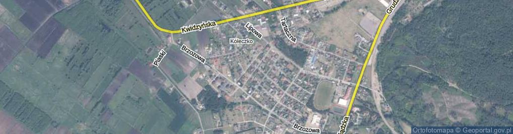 Zdjęcie satelitarne Jaworowa ul.