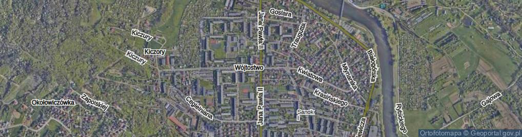 Zdjęcie satelitarne Jana Pawła II ul.