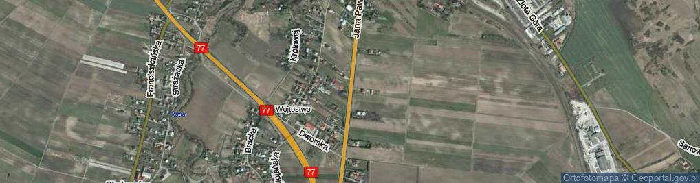 Zdjęcie satelitarne Jana Pawła II ul.