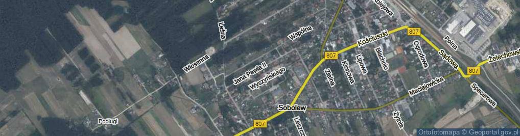 Zdjęcie satelitarne Jana Pawła II ul.