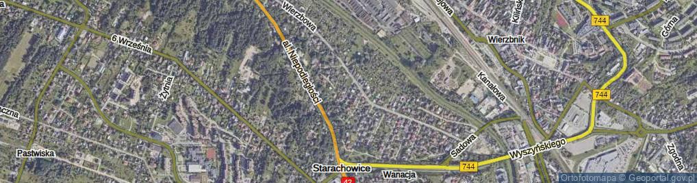 Zdjęcie satelitarne Jabłoniowa ul.