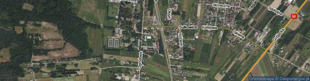 Zdjęcie satelitarne Jarzębiny ul.