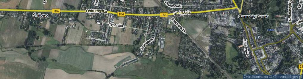 Zdjęcie satelitarne Jastrowska ul.