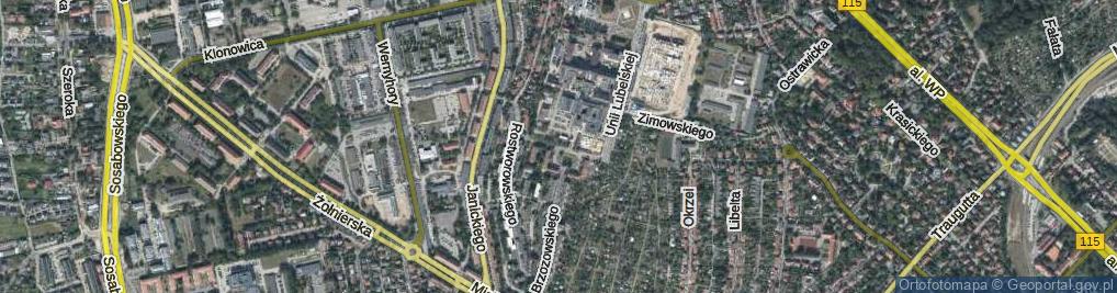 Zdjęcie satelitarne Jackowskiego Maksymiliana ul.