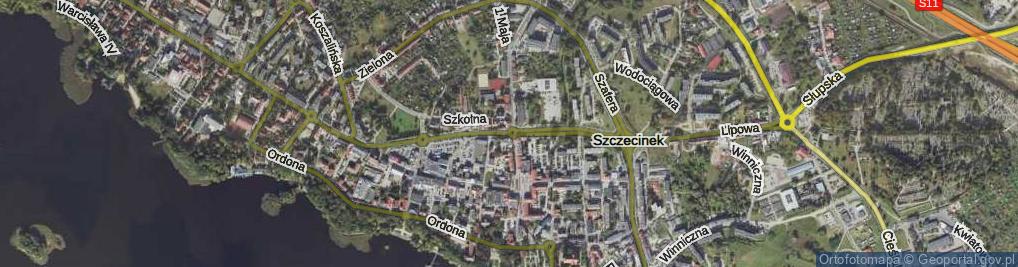 Zdjęcie satelitarne Jana Pawła II ul.