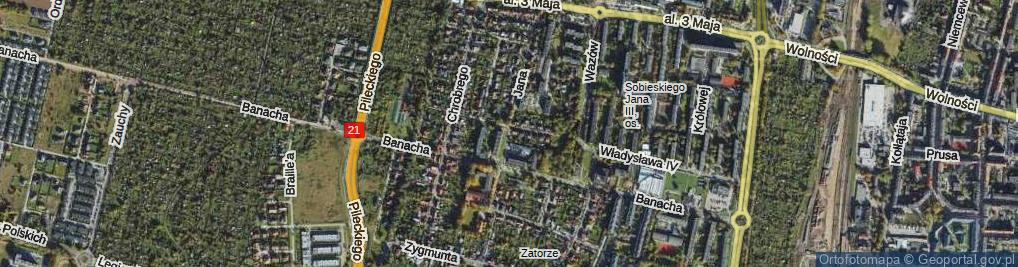 Zdjęcie satelitarne Jana Kazimierza ul.