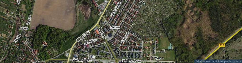 Zdjęcie satelitarne Jaworowa ul.