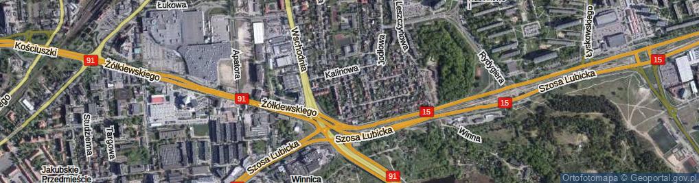 Zdjęcie satelitarne Jarzębinowa ul.