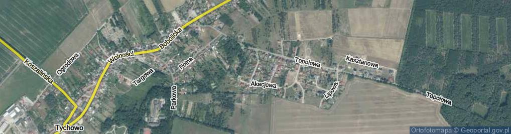 Zdjęcie satelitarne Jaśminowa ul.