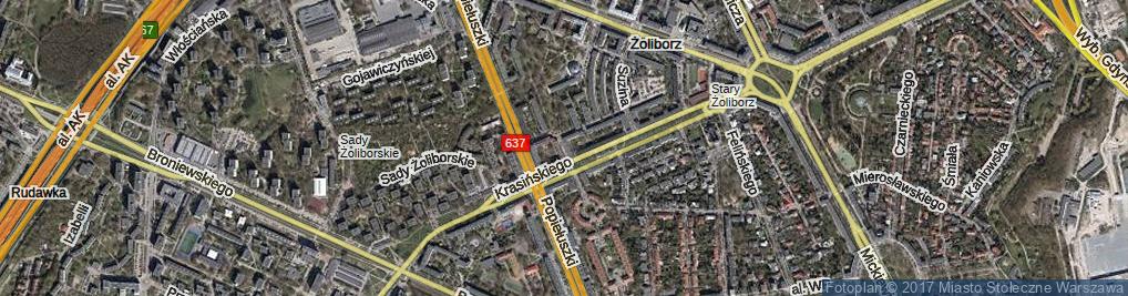 Zdjęcie satelitarne Jaśkiewicza Teofila ul.