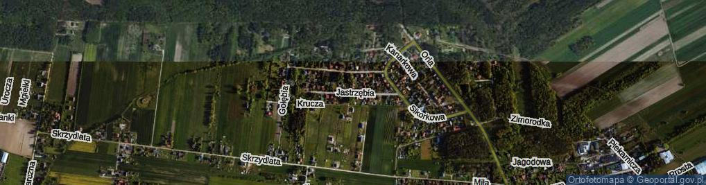Zdjęcie satelitarne Jastrzębia ul.
