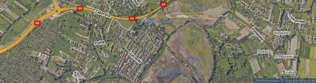 Zdjęcie satelitarne Jarzębiny ul.