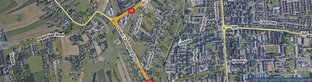 Zdjęcie satelitarne Janowicka ul.