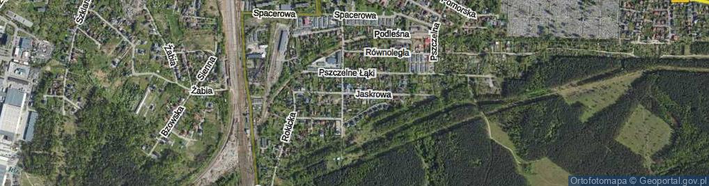 Zdjęcie satelitarne Jaskrowa ul.