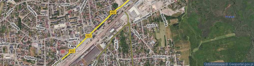 Zdjęcie satelitarne Jaskółcza ul.