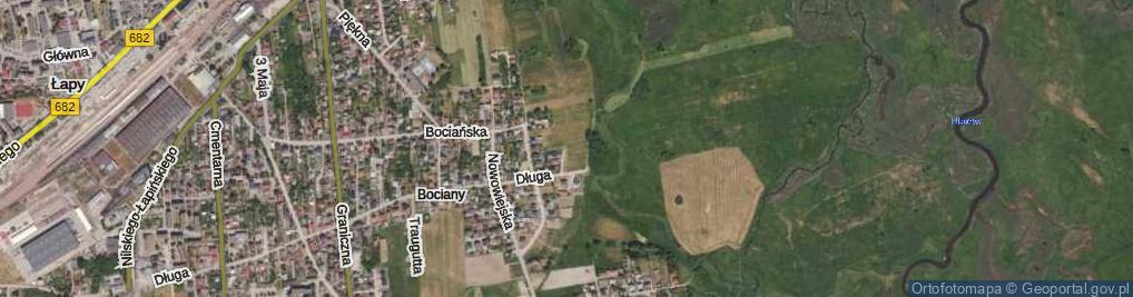 Zdjęcie satelitarne Jastrzębia ul.