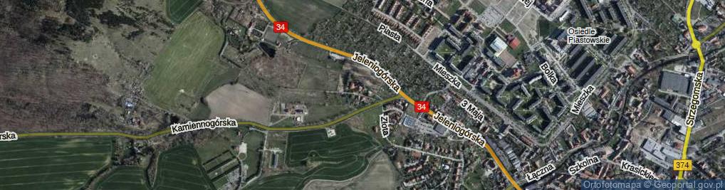Zdjęcie satelitarne Jasna ul.