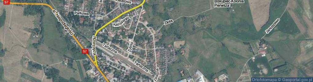 Zdjęcie satelitarne Jesionowa ul.