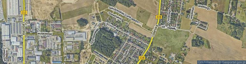 Zdjęcie satelitarne Jeziorna ul.