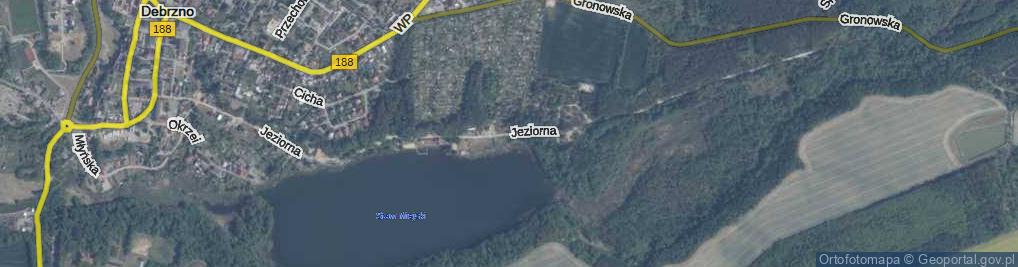 Zdjęcie satelitarne Jeziorna ul.