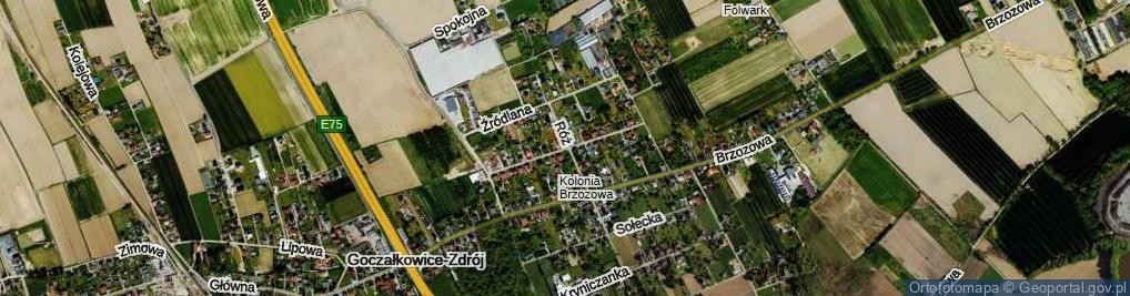 Zdjęcie satelitarne Jesienna ul.