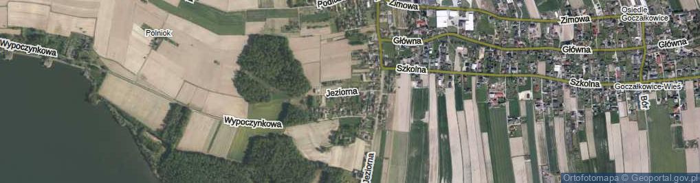 Zdjęcie satelitarne Jeziorna ul.