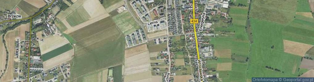 Zdjęcie satelitarne Jesienna ul.