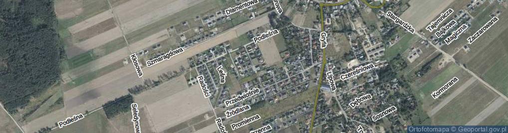 Zdjęcie satelitarne Jesienna ul.