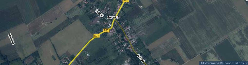 Zdjęcie satelitarne Jelonki ul.