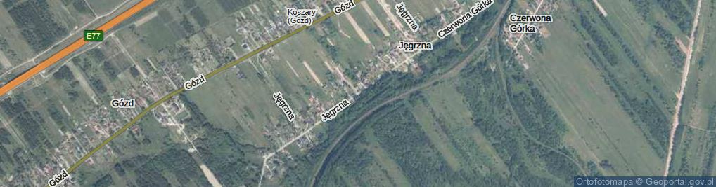 Zdjęcie satelitarne Jęgrzna ul.