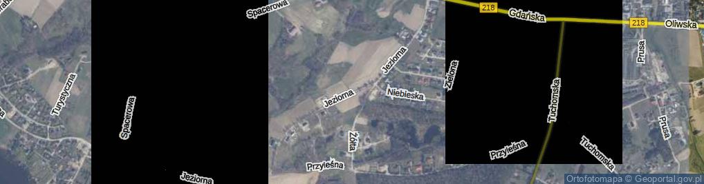 Zdjęcie satelitarne Jeziorna ul.