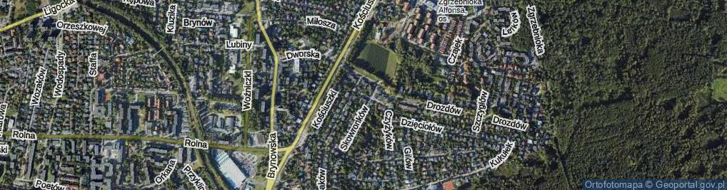 Zdjęcie satelitarne Jemiołuszek ul.