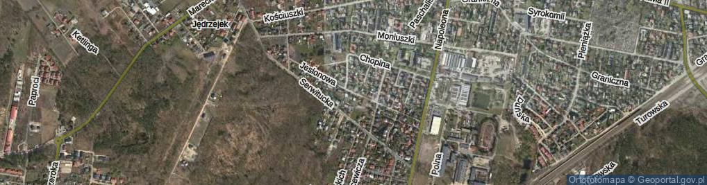 Zdjęcie satelitarne Jesionowa ul.