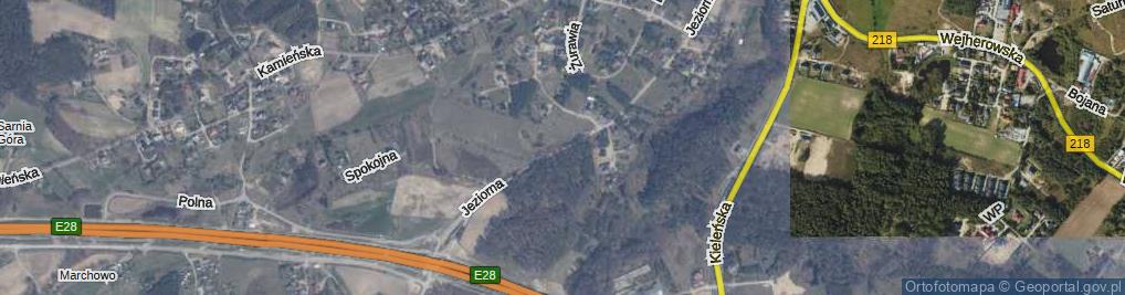 Zdjęcie satelitarne Jeziorna ul.
