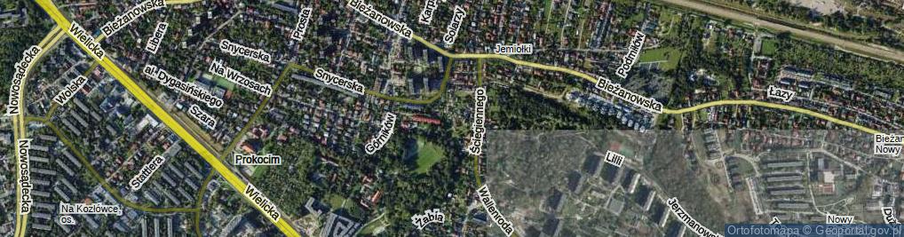 Zdjęcie satelitarne Jesienna ul.