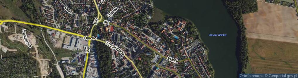 Zdjęcie satelitarne Jeziorna ul.