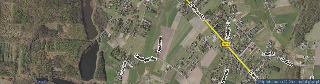 Zdjęcie satelitarne Jesienna ul.