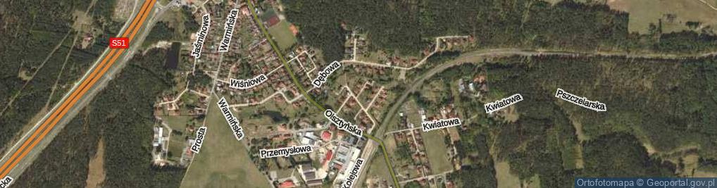 Zdjęcie satelitarne Jesionowa ul.