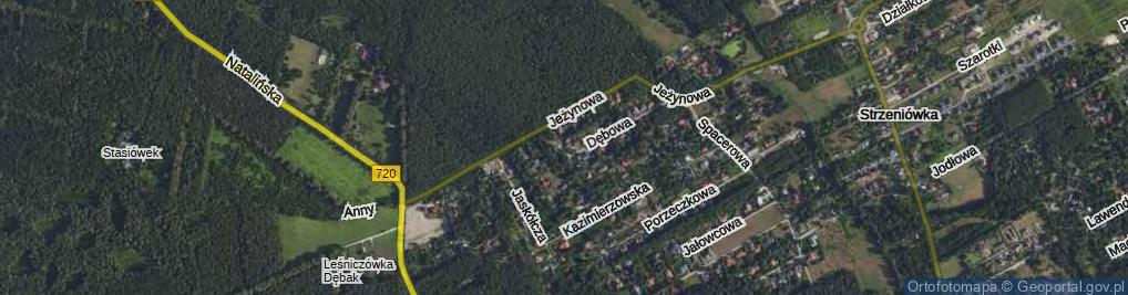 Zdjęcie satelitarne Jedliny ul.