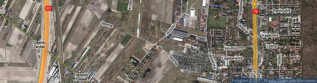 Zdjęcie satelitarne Jeziorki ul.