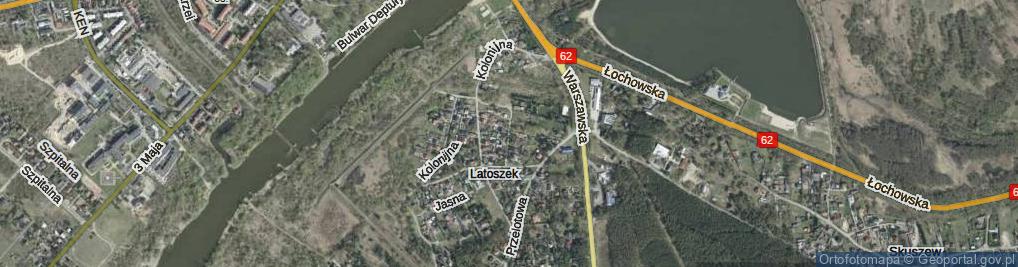 Zdjęcie satelitarne Jeziorna ul.