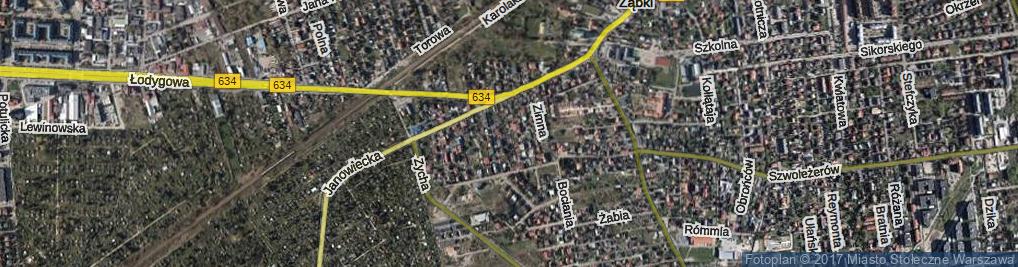 Zdjęcie satelitarne Jeziorna ul.