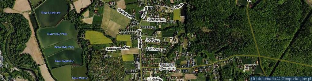 Zdjęcie satelitarne Jodłowa ul.