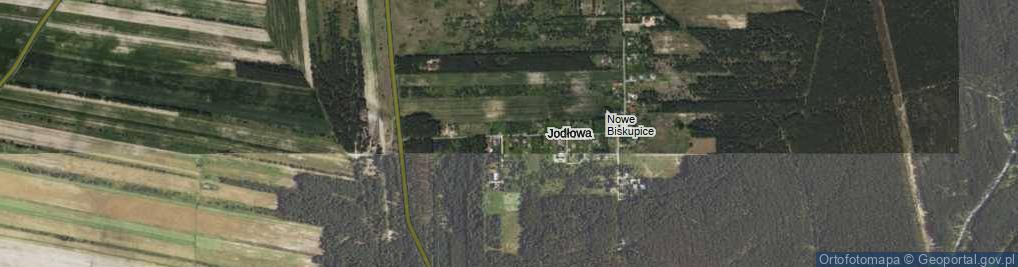 Zdjęcie satelitarne Jodłowa ul.