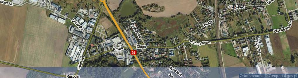 Zdjęcie satelitarne Jodłowa ul.