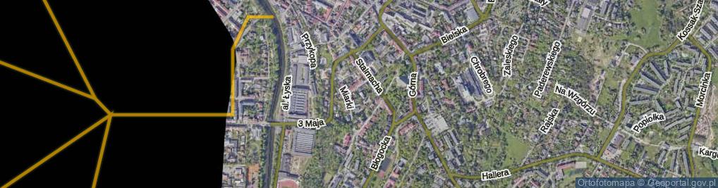 Zdjęcie satelitarne Jordana Henryka ul.