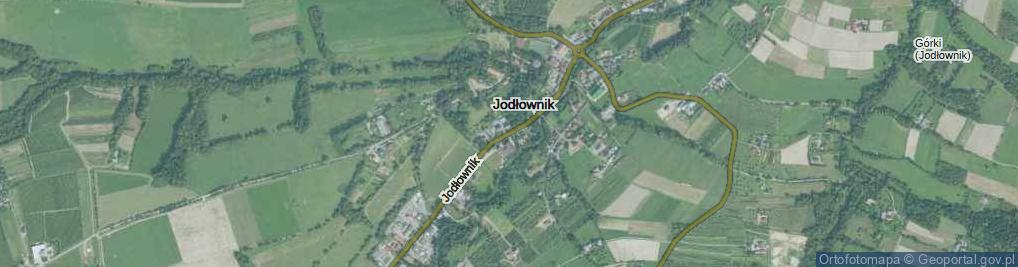 Zdjęcie satelitarne Jodłownik ul.