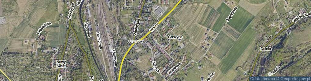 Zdjęcie satelitarne Jodłowa ul.